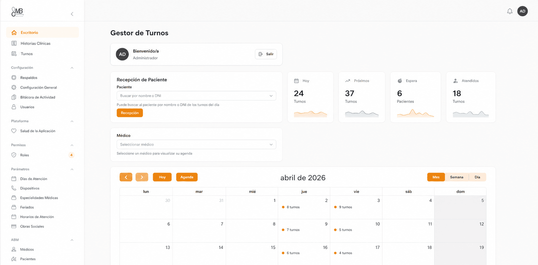 Medical centers management